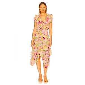 Misa Los Angeles Dakota Dress in Hello Yellow Flora.  Perfect condition!